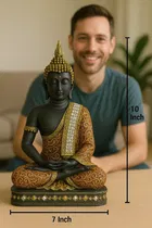 Akarts Meditating Buddha Statue Showpiece - 23 cm