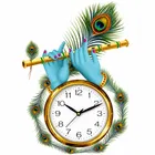 White Morpankh Wooden Wall Clock, Large [12" × 12"]