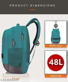 PRAYER BAGs  48L Black Laptop Backpack with 3 Compartment, Bottle Pocket, Front Pocket|Fits upto 17Inch Laptop Bag |Business, College, School Backpack|Casual Daypacks|Durable Backpack for Men & Women