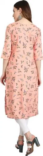 Women Crepe Printed Kurta 
