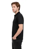 Polyester T-shirt for Men, Black 
