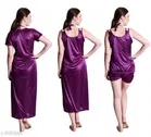 Satin Nightdress Set for Women 