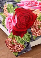 Polycotton Printed Double Bedsheet with Two Pillow Covers 