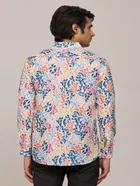Cotton Blend Printed Kurta for Men 