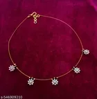 Brass Gold Plated Necklace for Women, Gold