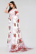 Georgette Printed Saree for Women 