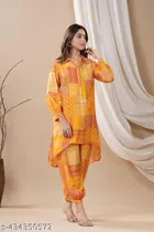 Cotton Printed Top & Bottom Set for Women 