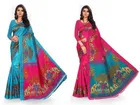 Khadi Silk Printed Saree for Women 