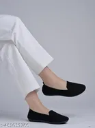 Textured Mesh Ballerinas for Women 