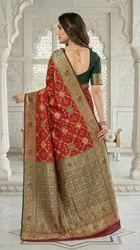Banarasi Woven Silk Blend Saree for Women 