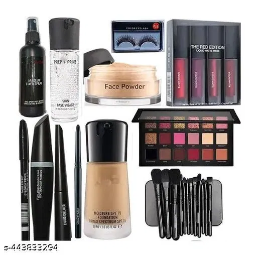 Face Makeup Combo, Multicolor, Set of 1