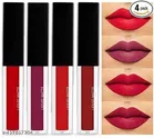 Long Lasting Matte Liquid Lipsticks (Multicolor, Pack of 4)
