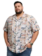 Cotton Blend Printed Shirt for Men, Multicolour 