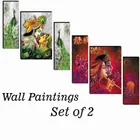 MDF 2 Pcs Designer Wall Painting for Home & Office (Multicolor, 12x18 Inches) (Set of 1)