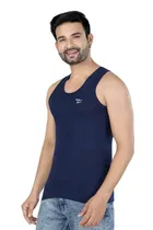 Cotton Jym Vest for Men, Multicolour, Pack of 3 