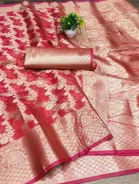 Organza Zari Woven Saree for Women 