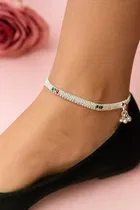 Silver Plated Anklets for Women 