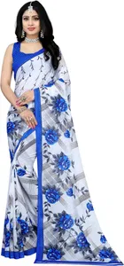 Georgette Printed Saree for Women 