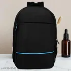 Polyester Backpack for Men & Women, Black