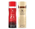 Ramsons Red Zx with Exotica Deodorant for Men (200 ml, Pack of 2)