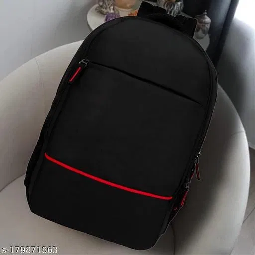 PU Backpack for Men & Women, Black