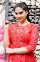 Rayon Embroidred Anarkali Kurti for Women 