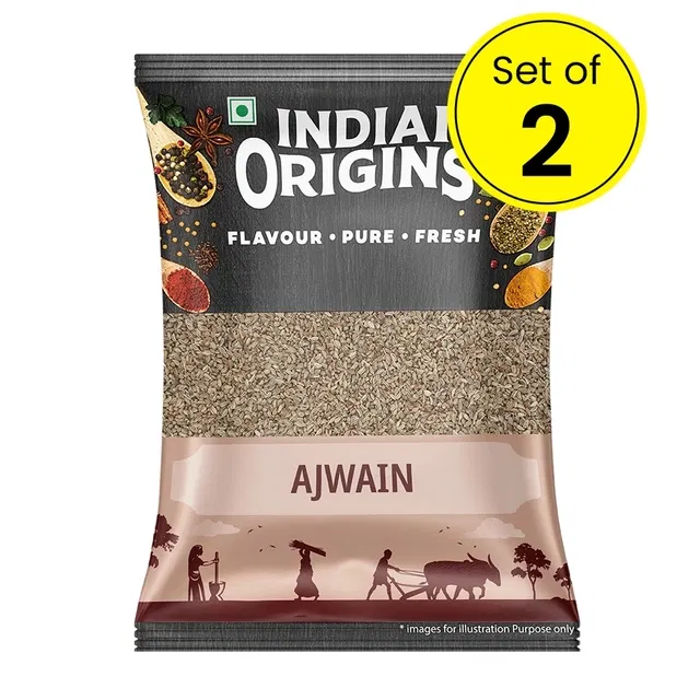 इंडियन ओरिजिन्स अजवाइन 100 g (पैक ऑफ़ 2)