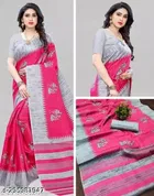 Art Silk Printed Saree for Women 