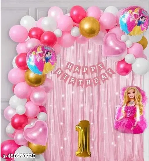47 Pcs 1st Birthday Decoration Kit, Multicolour, Set of 1