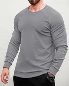 Round Neck Solid T-Shirt for Men 