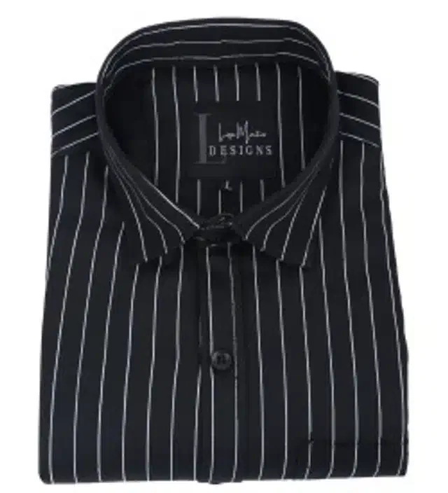 Full Sleeves Shirt for Men (Black, L)