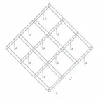 Oc9 स्टेनलेस स्टील काईट शेप वॉल माउंटेड लैडल हुक रेल / कप होल्डर फॉर किचन 