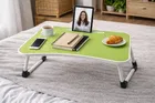 Laptop & Study Table, Foldable and Portable/Ergonomic & Rounded Edges/Non-Slip Legs Lime, Green 