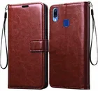Samsung A20 / Galaxy A30 Artificial Leather Mobile Flip Cover 