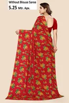 Georgette Printed Saree for Women 