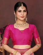 Banarasi Silk Zari Woven Saree for Women 