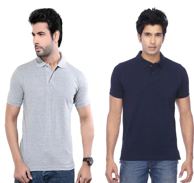Solid Polo T-shirt for Men, Pack of 4 (Multicolor, XL)
