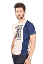 Men's Round Neck Printed T-shirt 
