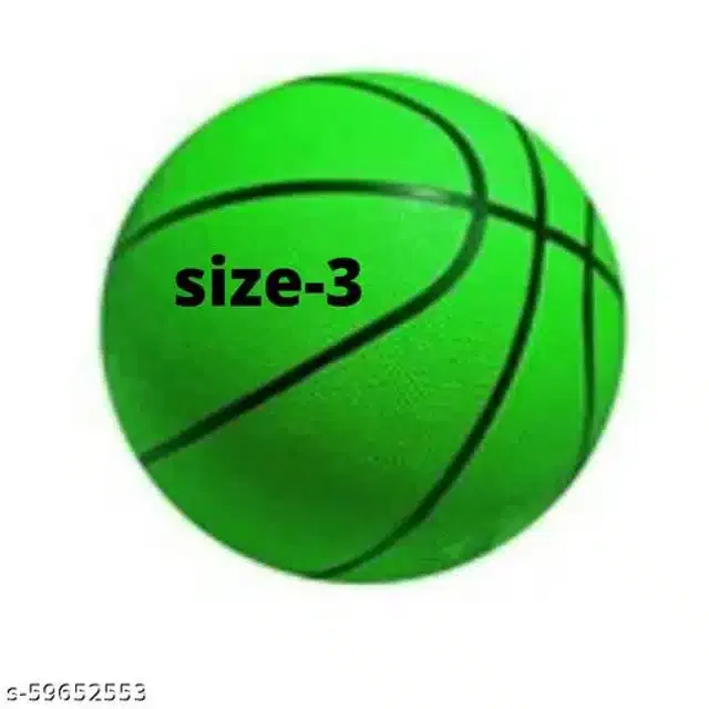 Rubber Basketball (Size 3, Multicolor)