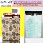 KANUSHI Industries® Washable & Dustproof Top Load Semi-Automatic Washing Machine Cover+ 1 Pc Surf Power Storage Box 