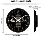 Islamic Designer Analog Wall Clock, Medium [11" × 11"], Plastic 