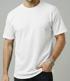 Polyester Round Neck T-shirt for Men, Multicolour, Pack of 2 