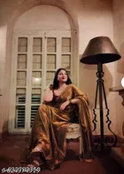JImmy Choo Saree for Women, Gold 