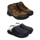 Combo of Casual Shoes with Clogs for Men 