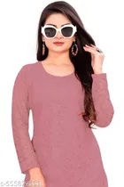Net Kurti for Women,  Peach  