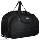 Nylon Duffel Bag for Men & Women (Black, 22 L)