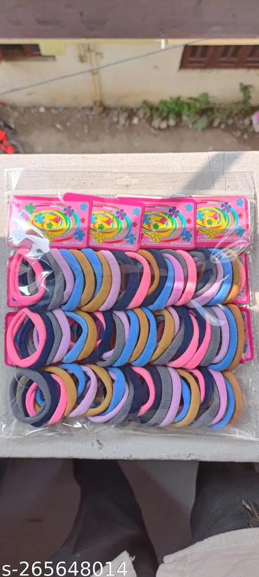 Rubber Bands for Women, Pack of 72 (Multicolor, 72)
