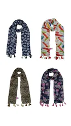 Chiffon Printed Scarves for Women & Girls 