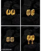 Gold Plated Stud/Earring/Combo For Women'S/Girls