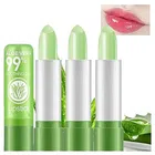 ADS Color Changing Aloevera Lip Balm (Multicolor, Pack of 3)